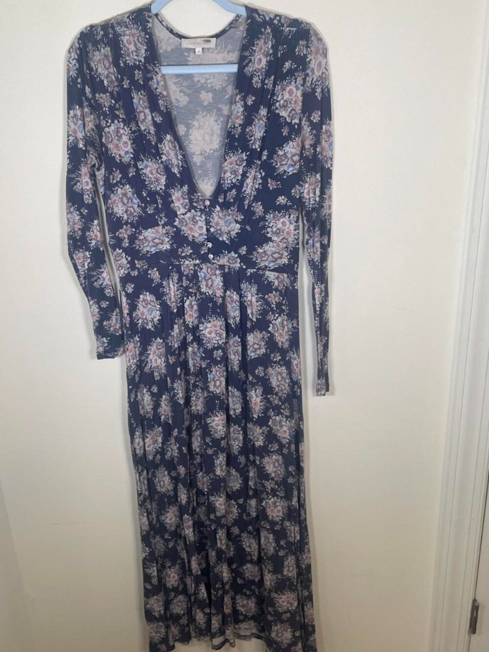 LoveShackFancy Min Dress in Deep Marine